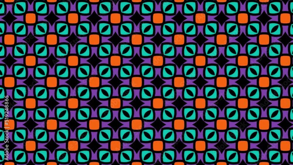 Poster abstract background animation multicolored trend seamless tile pattern.