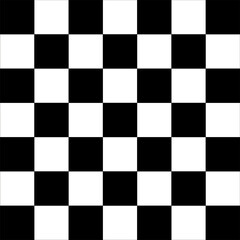 Black checkered boardd. Geometric texture. Abstract Mosaic surface. Vector illustration. stock image.