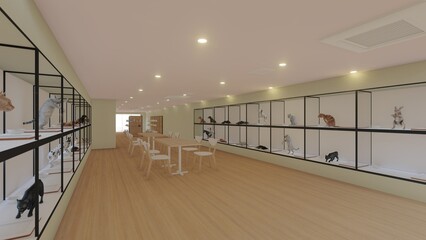 ペットショップ　人なし　イラスト