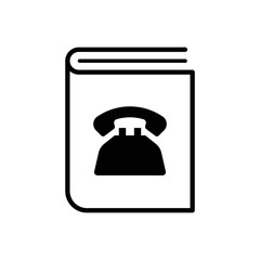Phonebook icon design isolated on white background