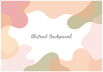 abstract pastel colored shapes background