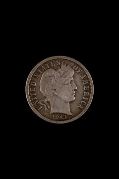 Photograph of a Barber Dime. 