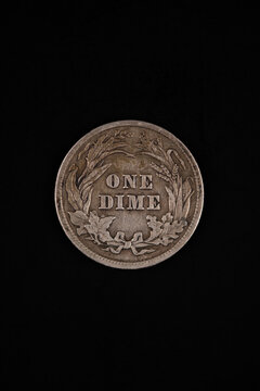 Photograph of a Barber Dime.