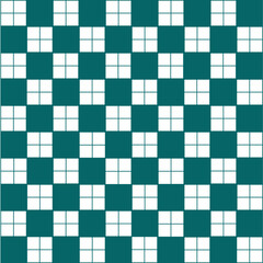 Abstract Vector Seamless green plaid Checkered Squares Pattern grid