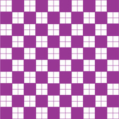 Abstract Vector Seamless blue purple plaid Checkered Squares Pattern grid