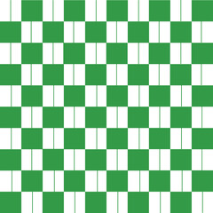 Abstract Vector Seamless green plaid Checkered Squares Pattern grid