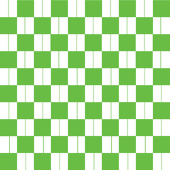 Abstract Vector Seamless green plaid Checkered Squares Pattern grid