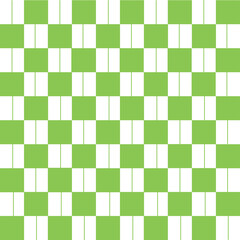 Abstract Vector Seamless green plaid Checkered Squares Pattern grid