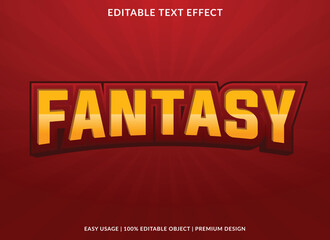 fantasy editable text effect template with abstract background use for business logo and brand