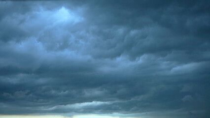 Naklejka na ściany i meble sky cloud before rain .It nature background of season change 
