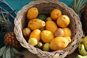 basket of papaya
