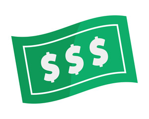 dollar sign icon symbol note cash saving vector