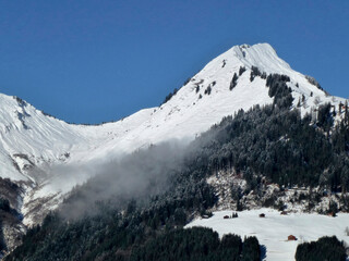 Winter hiking tour to Hoher Frassen mountain, Raggal, Austria