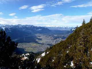Winter hiking tour to Hoher Frassen mountain, Raggal, Austria