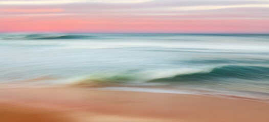 beach sunset abstract