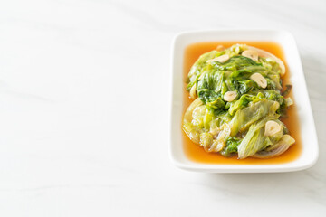 Stir fried Iceberg lettuce with Oyster sauce