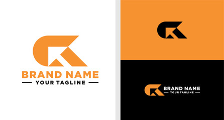 LETTER G LOGO ARROW NEGATIVE SPACE EDITABLE