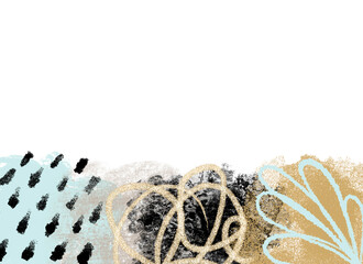 Boho chic banners. Luxury floral backgrounds. Decorative smoothy textures.