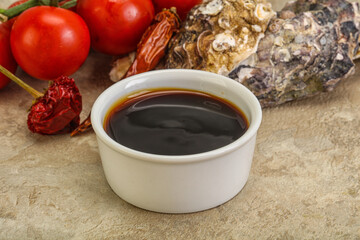 Oyster sauce in the bowl