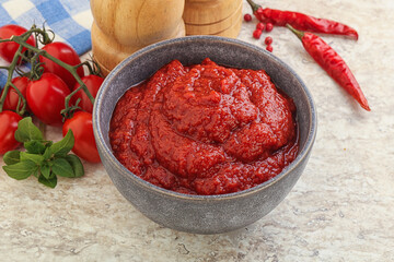 Natural organic pure tomato pasta