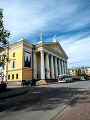 view of the Opera house in early spring, Chelyabinsk
