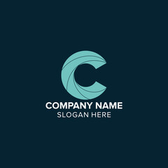 Naklejka premium LETTER LOGO C