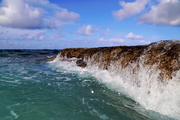Nahaufnahme Meeresbrandung 