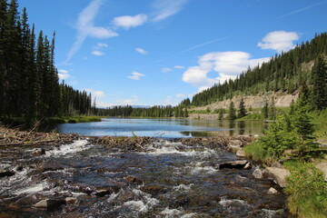 river in the mountains, Nordegg, Alberta