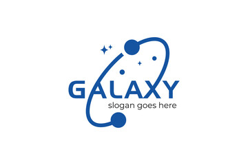 galaxy planet logo icon symbol astronomy logotype for solar system and universe logo elements © Agung