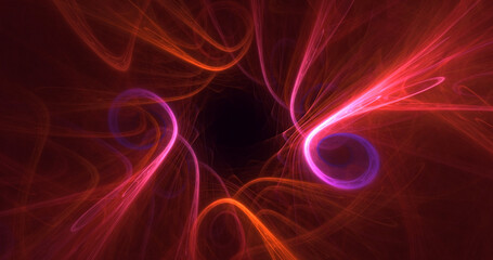 Fototapeta premium 3D rendering abstract multicolor fractal light background