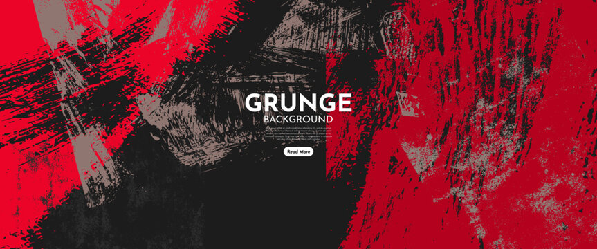 Black And Red Abstract Dirty Grunge Background