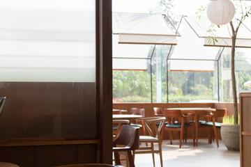 Minimal style decoration of coffee shop