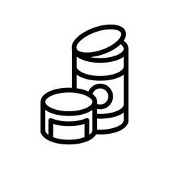 canned food icon illustration vector graphic