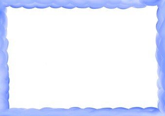 濃い青のフレーム素材