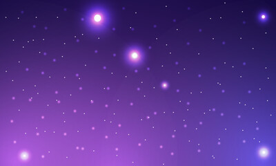 Gradient galaxy space background with shape and stars