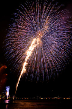 The Fireworks That Have Been Launched Explode One After Another And Finally Spread Widely