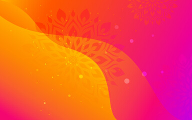 Ethnic Ornamental Floral Background - Round Mandala Ornamental Background