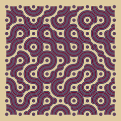 Color truchet tiling connections illustration