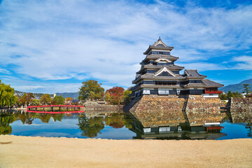 Matsumoto castle in Nagano prefecture, Japan.