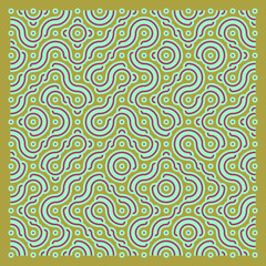 Fototapeta premium Color truchet tiling connections illustration