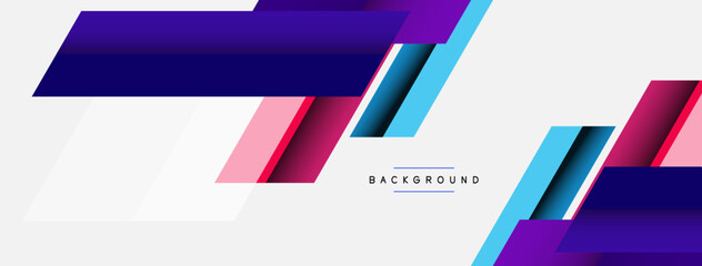 Vector background. Abstract overlapping color lines design with shadow effects. Illustration for wallpaper banner background or landing page