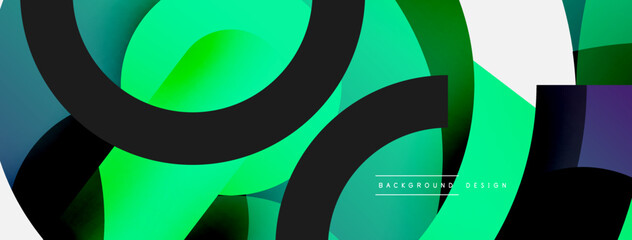 Circle abstract background. Vector illustration for wallpaper banner background card or landing page