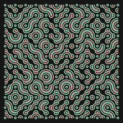 Fototapeta premium Color truchet tiling connections illustration