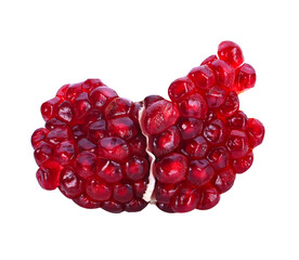 pomegranate fruit isolated on white background.