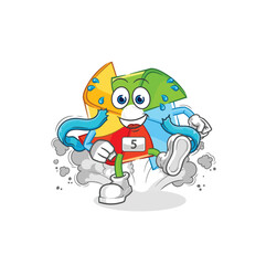 paper windmill king vector. cartoon character