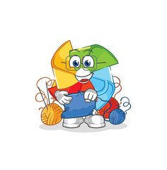 paper windmill thumbs up and thumbs down. cartoon mascot vector