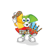 paper windmill ancient egypt cartoon. cartoon mascot vector