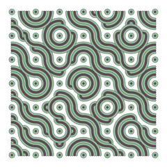 Color truchet tiling connections illustration