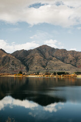 Landscape Scenery of Glendhu Bay, Lake Wanaka South Island, New Zealand