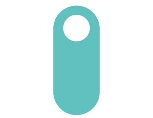 ドアハンガー　ドアプレート　ベクターイラスト